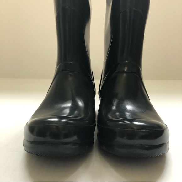 ❌SOLD❌ Hunter Original Tall Gloss Navy Rainboots, Size 6M - Picture 5 of 14